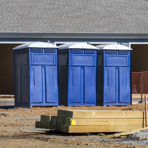 what is the expected delivery and pickup timeframe for the portable toilets in Fortine Montana